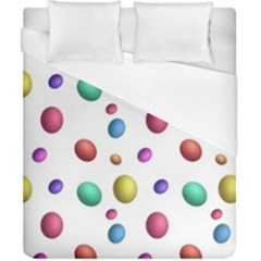 Egg Easter Texture Colorful Duvet Cover (california King Size) by HermanTelo