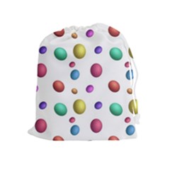 Egg Easter Texture Colorful Drawstring Pouch (xl)