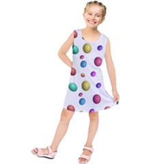 Egg Easter Texture Colorful Kids  Tunic Dress by HermanTelo