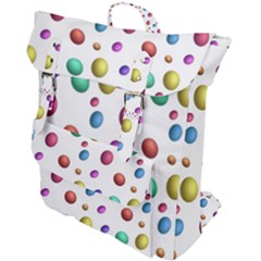 Egg Easter Texture Colorful Buckle Up Backpack