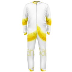 Banana Fruit Watercolor Painted Onepiece Jumpsuit (men) 