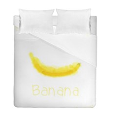 Banana Fruit Watercolor Painted Duvet Cover Double Side (full/ Double Size) by Mariart