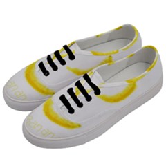 Banana Fruit Watercolor Painted Men s Classic Low Top Sneakers