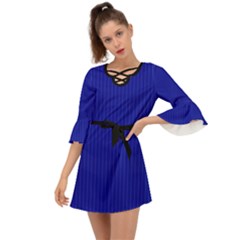 Admiral Blue - Criss Cross Mini Dress