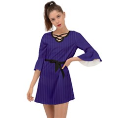 Berry Blue - Criss Cross Mini Dress