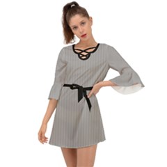Chalice Silver Grey - Criss Cross Mini Dress by FashionLane