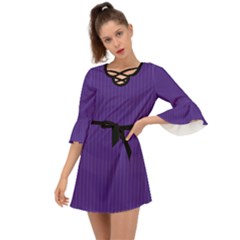 Spanish Violet - Criss Cross Mini Dress