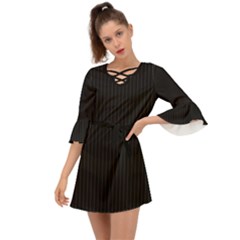 Midnight Black - Criss Cross Mini Dress by FashionLane