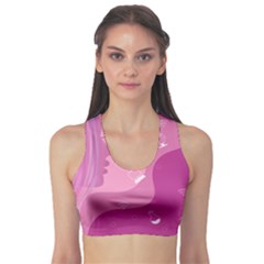 Online Woman Beauty Purple Sports Bra by Mariart