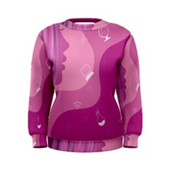 Online Woman Beauty Purple Women s Sweatshirt by Mariart