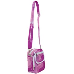 Online Woman Beauty Purple Shoulder Strap Belt Bag