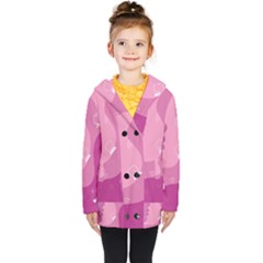 Online Woman Beauty Purple Kids  Double Breasted Button Coat by Mariart