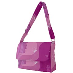 Online Woman Beauty Purple Full Print Messenger Bag (s)