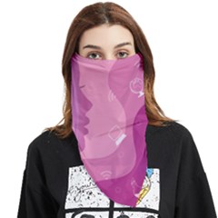 Online Woman Beauty Purple Face Covering Bandana (triangle)
