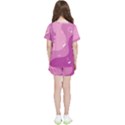 Online Woman Beauty Purple Kids  Tee and Sports Shorts Set View2