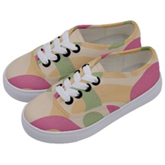 Line Pattern Dot Kids  Classic Low Top Sneakers