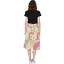 Line Pattern Dot Frill Hi Low Chiffon Skirt View2