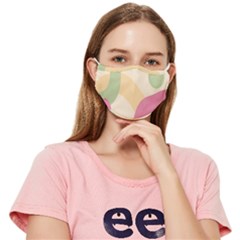 Line Pattern Dot Fitted Cloth Face Mask (adult) by Alisyart