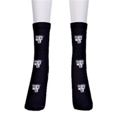 Man Head Caricature Drawing Pattern Men s Crew Socks