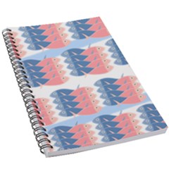 Fish Texture Rosa Blue Sea 5 5  X 8 5  Notebook by HermanTelo