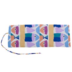 Illustrations Of Fish Texture Modulate Sea Pattern Roll Up Canvas Pencil Holder (s) by Alisyart