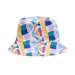 Illustrations Of Fish Texture Modulate Sea Pattern Bucket Hat