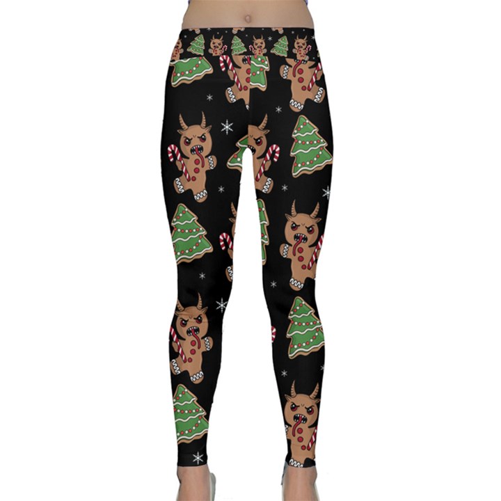 Gingerbread Krampus Classic Yoga Leggings