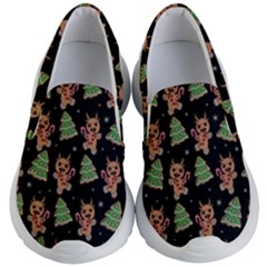 Gingerbread Krampus Kids Lightweight Slip Ons by Valentinaart