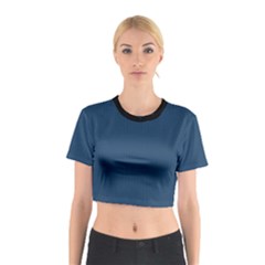 Aegean Blue - Cotton Crop Top by FashionLane