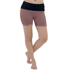 Blast-off Bronze - Lightweight Velour Yoga Shorts by FashionLane