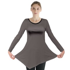 Ash Grey - Long Sleeve Tunic  by FashionLane