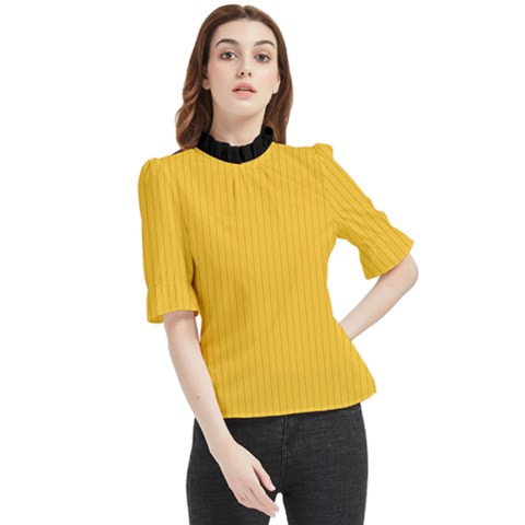 Aspen Gold - Frill Neck Blouse by FashionLane