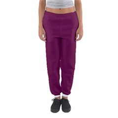 Boysenberry Purple - Women s Jogger Sweatpants by FashionLane