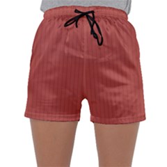 Blush Red - Sleepwear Shorts by FashionLane