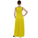 Bumblebee Yellow - Empire Waist Velour Maxi Dress View2