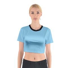 Baby Blue - Cotton Crop Top by FashionLane