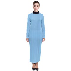 Baby Blue - Turtleneck Maxi Dress by FashionLane