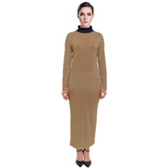 Bronze Mist - Turtleneck Maxi Dress by FashionLane