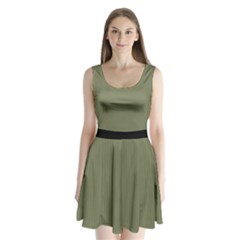 Calliste Green - Split Back Mini Dress  by FashionLane