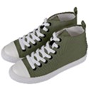 Calliste Green - Women s Mid-Top Canvas Sneakers View2