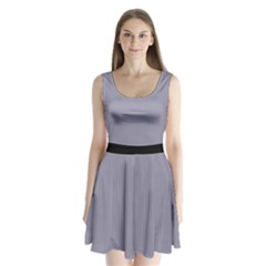 Coin Grey - Split Back Mini Dress  by FashionLane