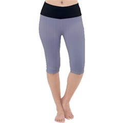 Coin Grey - Lightweight Velour Cropped Yoga Leggings by FashionLane