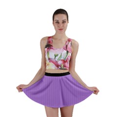 Floral Purple - Mini Skirt by FashionLane
