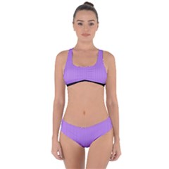 Floral Purple - Criss Cross Bikini Set by FashionLane