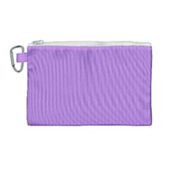 Floral Purple - Canvas Cosmetic Bag (large) by FashionLane