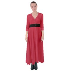 French Raspberry Red - Button Up Maxi Dress by FashionLane