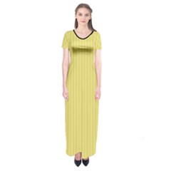 Harvest Gold - Short Sleeve Maxi Dress by FashionLane