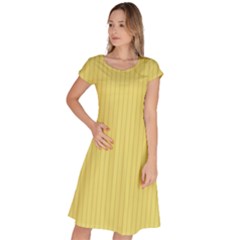 Harvest Gold - Classic Short Sleeve Dress