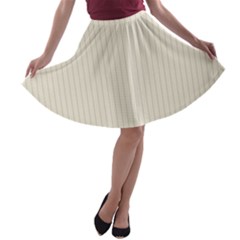 Magnolia White - A-line Skater Skirt