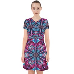 Fractal Flower Adorable in Chiffon Dress